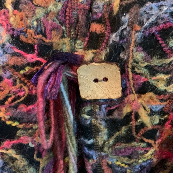 Canvasbacks vintage knit blazer with wood button - Picture 3 of 7